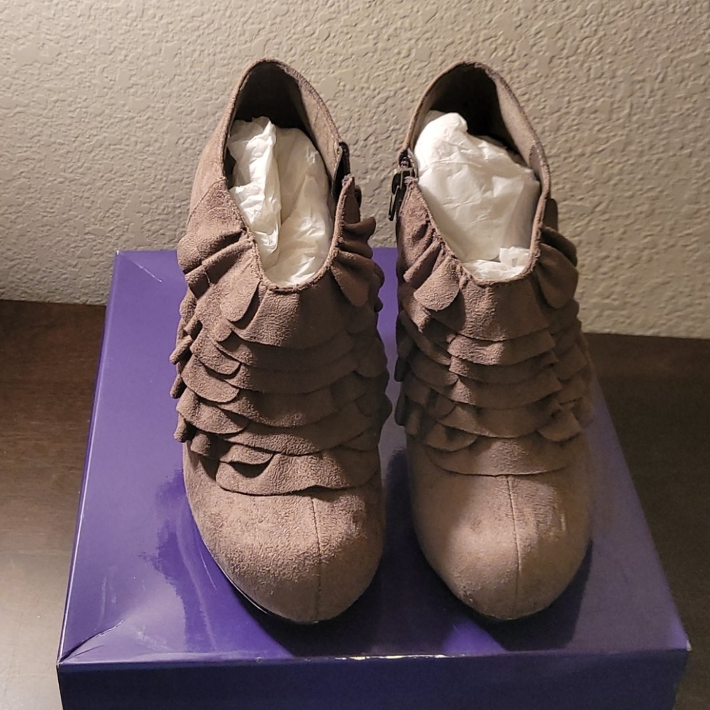 Madden Girl Taupe Raleigh Booties